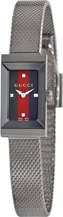 Gucci G-rame Quartz Green, Red and Blue Dial Ladies Watch YA147510