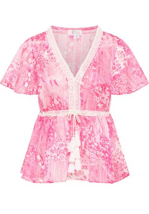 Izia Blouse Dames roze wit