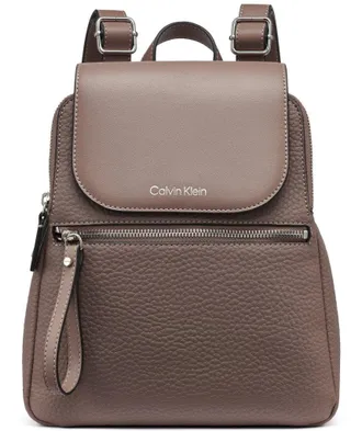 Calvin Klein Womens Reyna Novelty Key Item Flap Backpack, Cocoa, One Size (Pack of 5)
