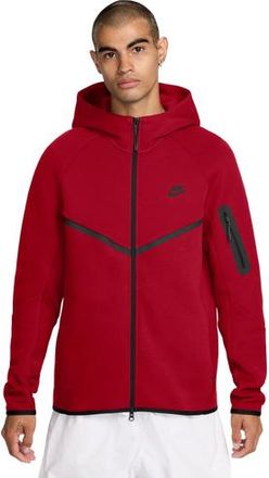 Nike Mens Tech Fleece Full-Zip Windrunner Hoodie - Red/Black Size XXL