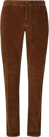 Incotex Slim Fit Corduroy Broek Burnt Brown - Heren - Chinos - Bruin - W31 - Katoen - Broeken