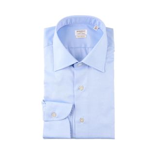 Borriello Camicia 100% Cotone - Heren - Zakelijke Overhemden - Blauw - 2XL - Katoen - Overhemden