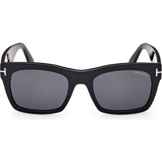 Tom Ford Nico 56mm Square Sunglasses in Sblk/smk at Nordstrom Rack