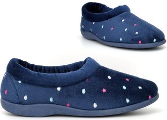 Generic Ladies Slip On Slippers Size 8 Womens Rubber Sole Slippers Size 7 Carpet Slipper Ladies Rubber Sole Slipper Memory Foam Slip On Comfort Sizes 3-8 Navy