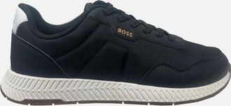 HUGO BOSS Mens Hugo Boss Mens Black Titanium Runn Trainers - Size: 10