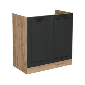 Vicco Armario Bajo Para Fregadero R-line, Antracita Casa De Campo, 80 Cm Sin Encimera Vicco
