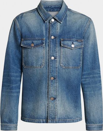 Tom Ford Men & apos;s Cotton Denim Shirt Jacket
