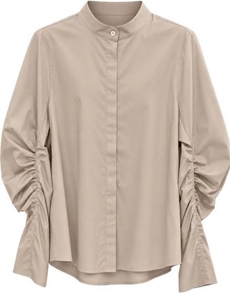 Meimeij Camicia con colletto alla coreana - - Blouses & Shirts - Donna - Beige - S