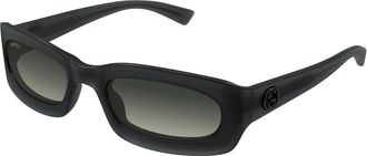 Gucci Stijlvolle zonnebril - Heren - Zonnebrillen - Grijs - 54 MM - Accessoires
