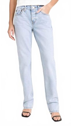 Re/Done Anderson Straight Leg Jeans In Maliblue
