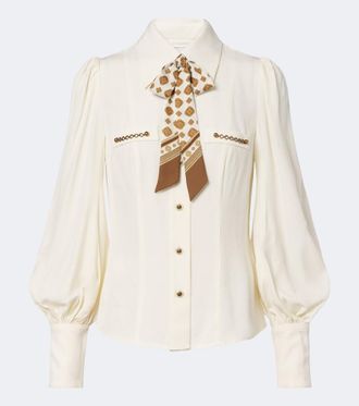 Zimmermann Utility tie-neck blouse