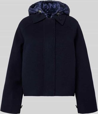 BLONDE No.8 Regular Fit Jacke mit Umlegekragen in Dunkelblau, Gr&ouml;&szlig;e 34