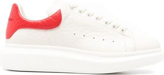 Alexander McQueen White Color Block Sneakers