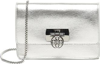 V&deg; 73 metallic effect chain shoulder bag - women - Calf Leather - OS - Grey
