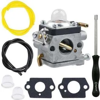 OEM Kit De Carburador Para Cortasetos Husqvarna 122hd45, 122hd60, 522hd60s, 522hdr60s Y Jonsered Ht2223t, Ht2218 - Reemplaza Las Piezas 523012401 Y 596658