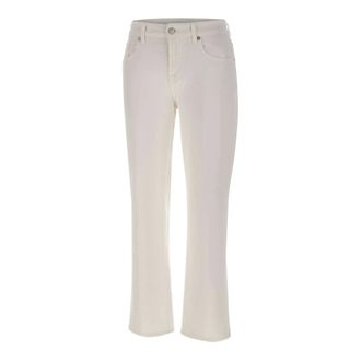 7 For All Mankind Straight Jeans, female, White, Size: W30 Calie Straight Ankle