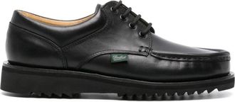 Paraboot Black Leather Lace Up Shoes