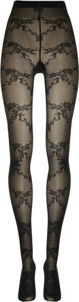 Wolford Ondergoed, Dames, Zwart, S, Wol, Floral Net Tights