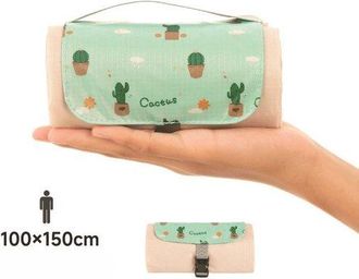OEM Manta De Picnic, Impermeable, Ultraligera Y Compacta, Manta Verde Para Exteriores, Acampadas, Playa Y Senderismo, Verde Oscuro, 150 X 210 Cm