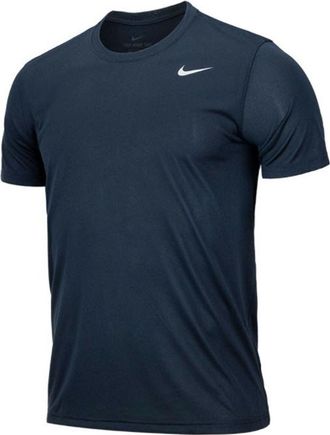 Nike Solid Round Neck T-Shirt Dark Navy Blue 718834-451