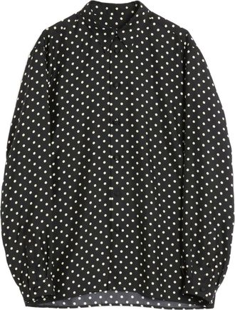 Valentino Garavani Camicia in seta con stampa Plusdepois - Nero