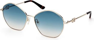 Guess GU7907 32P Womens Sunglasses Gold Size 59