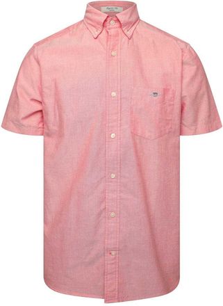 GANT Klassiek herenoverhemd met normale pasvorm (Zonsondergang Roze)