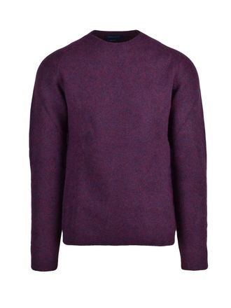 Daniele Fiesoli Crew Neck Pullover In Extrafine Merino Wool Blend