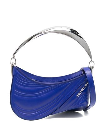 MUGLER Womens Small Spiral Curve 01 Embossed Tote Bag