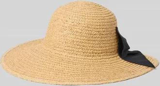 Loevenich Hut mit Zierschleife Modell Raffia in Beige, Gr&ouml;&szlig;e 1