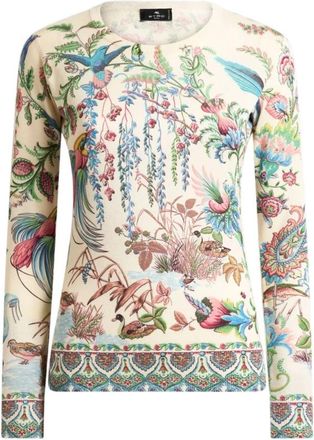 Etro Round-neck Truien - Dames - Ronde hals truien - Veelkleurig - S - Truien & Vesten