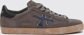 Premiata Sneakers Steven in pelle di vitello con effetto usurato