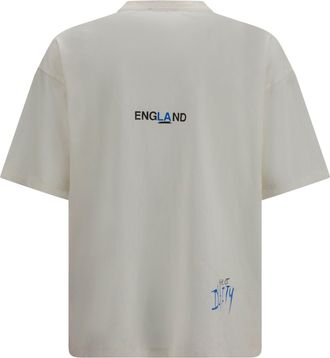 Represent Mens Enemy T-Shirt Flat White Cotton T-Shirts And Polos