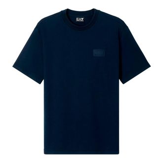 Emporio Armani T-Shirts, male, Blue, Size: XL Logo Crew Neck T-Shirt