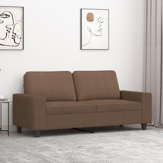 vidaXL Sof&aacute; De 2 Plazas De Tela Marr&oacute;n 140 Cm Vidaxl