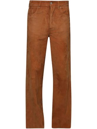 Amiri MA Quad trousers - men - Calf Suede - 50 - Brown