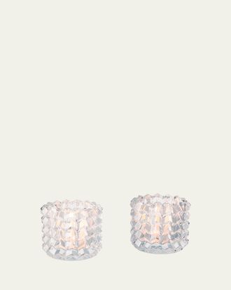 Baccarat Eye II Crystal Votives, Set of 2