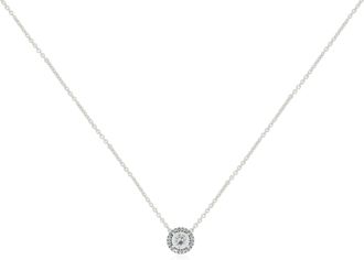 Pandora Sterling Silver Round CZ Necklace