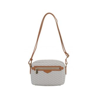 Pourchet Tassen, Dames, Wit, ONE Size, Leer, Waves Crossbodytas