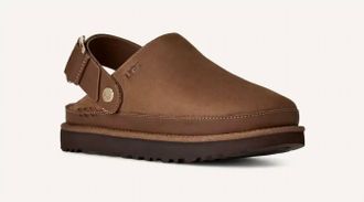 UGG Womens Goldenstar Villa Clog In Dark Chestnut