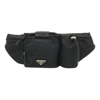 Prada Pre-owned Nylon Fanny Pack - Dames - Pre-owned - Zwart - Maat: ONE Size Nylon