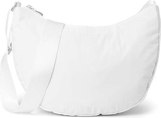 Baggallini Swift Crescent Crossbody Cross Body Womens Handbags B-lite Bright White, Nylon