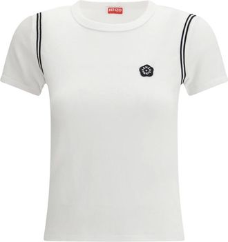 Kenzo T-shirt Ricamata Boke Flower 2.0 - - Tops - Donna - Bianco - S