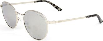 Guess GF6011 10C Womens Sunglasses Silver Size 48