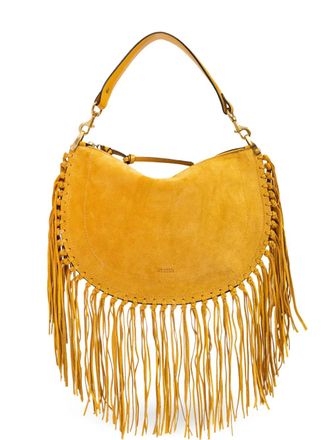 Isabel Marant Oskan Soft shoulder bag - women - Calf Leather/Cotton - One Size - Yellow