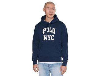 Polo Ralph Lauren Fleece Graphic Hoodie Mens Clothing Cruise Navy : 2XL, Cotton/Polyester