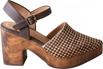 Huma Blanco Womens Pearl Clogs In Brown