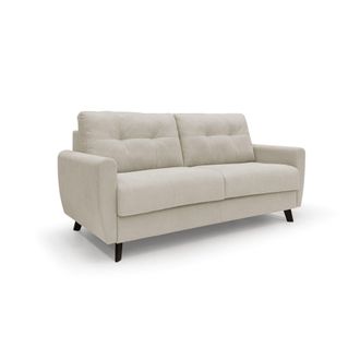 Divani.Store Callisto Sof&aacute; Cama Convertible De Tela Suave E Impermeable 168 Cm (mat. 120x197) Crema