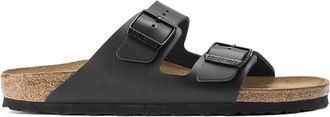Birkenstock Mules Arizona Cuir Noir, Modèle Étroit