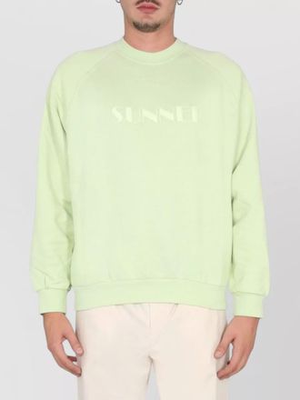 Sunnei logo print cotton sweatshirt